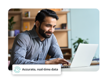 Person Using Timesheet Software