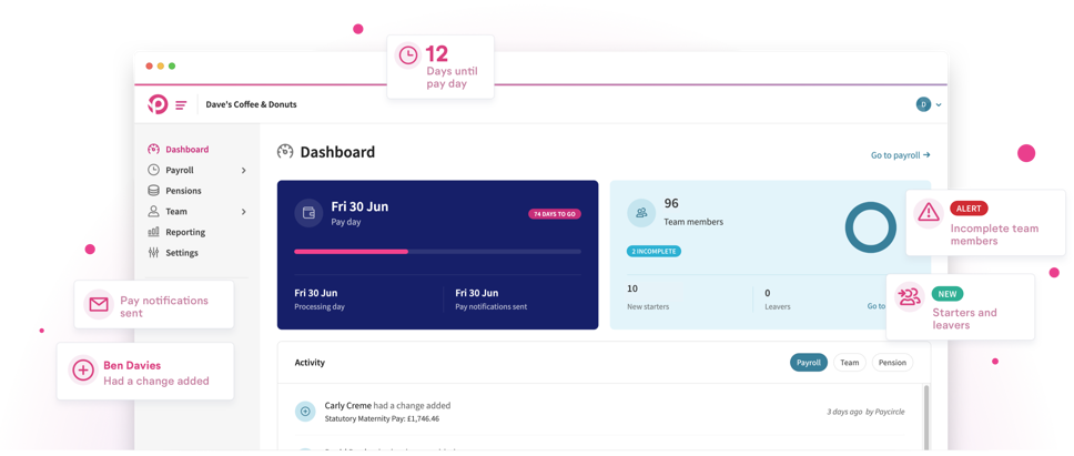 Paycircle Payroll Software Product Example 2