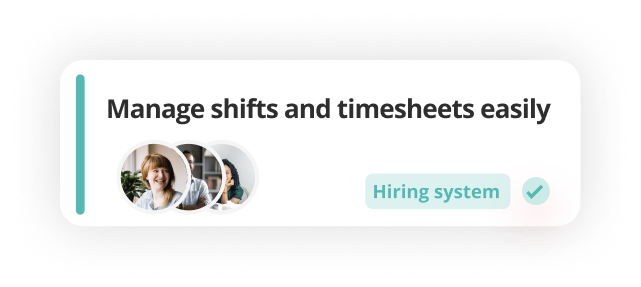 Software module for managing shifts and timesheets easily